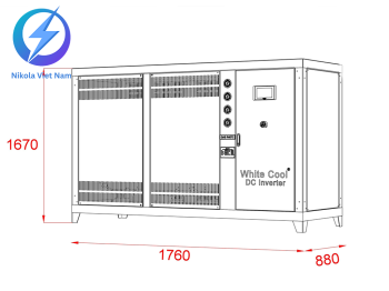Chiller DC inverter 30hp - Nước Giải Nhiệt