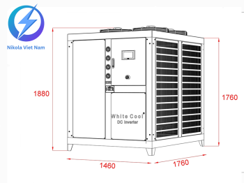 Chiller DC inverter 30hp - Gió Giải Nhiệt