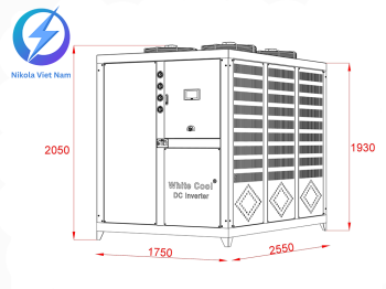 Chiller DC inverter 40hp - Gió Giải Nhiệt